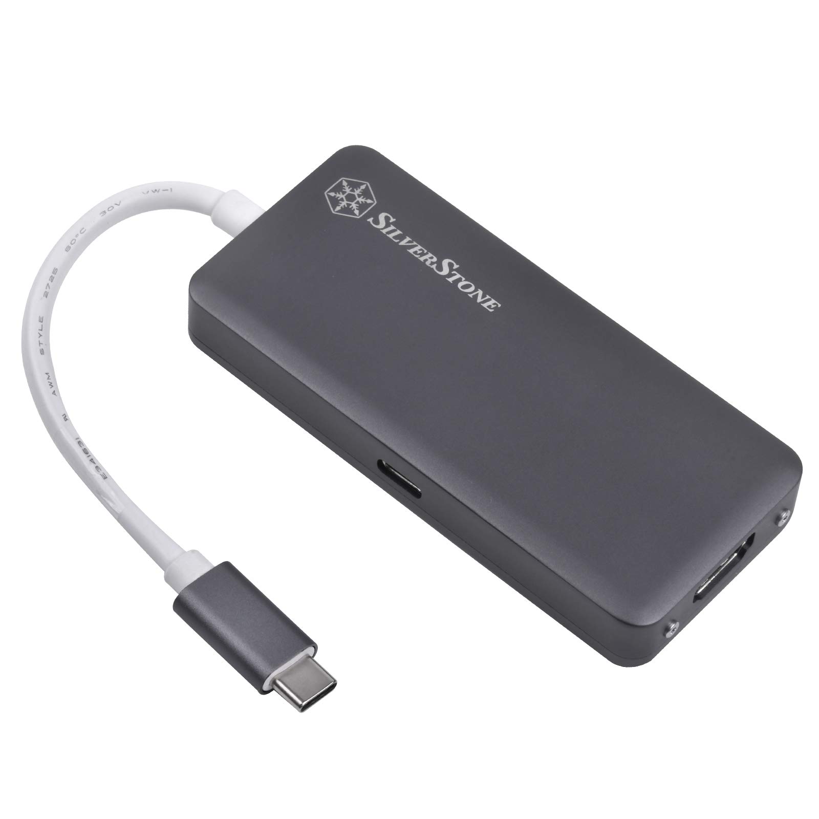 SilverStone Technology USB 3.1 Type C Hub with HDMI and 3 USB 3.1 Type A Ports for Fast Data Transfer and Connectivity - View 2 of 9