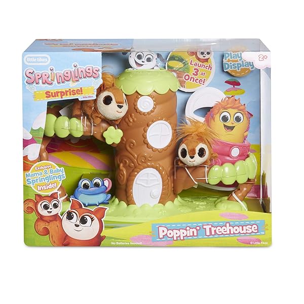 Little Tikes Little Tikes Springlings Surprise Poppin' Treehouse Set: Fun with Plush Pets!