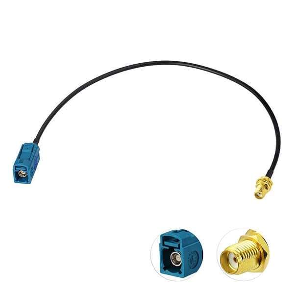 BINGFU Bingfu Fakra Z to SMA Female Antenna Adapter Cable 30cm for Car Stereo & GPS - Enhance FM/AM/Sirius XM Signal