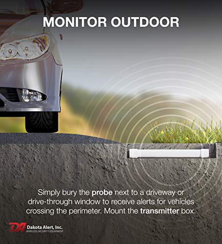Dakota Alert Dakota Alert DCPT-4000 Driveway Alarm: Wireless Weatherproof Sensor with 1-Mile Range & Vehicle Detection - View 6 of 7