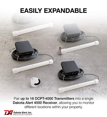Dakota Alert Dakota Alert DCPT-4000 Driveway Alarm: Wireless Weatherproof Sensor with 1-Mile Range & Vehicle Detection - View 7 of 7