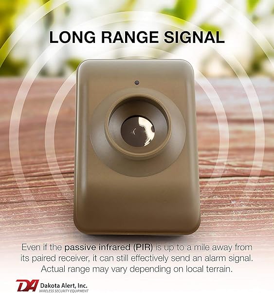 Dakota Alert Dakota Alert DCMA-4000: Long Range Wireless Driveway Motion Detector & Alarm System - One Mile Passive Infrared Sensor - View 4 of 7