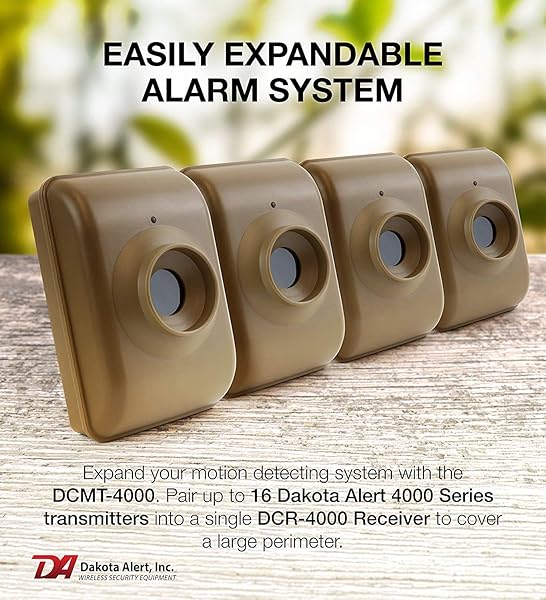 Dakota Alert Dakota Alert DCMA-4000: Long Range Wireless Driveway Motion Detector & Alarm System - One Mile Passive Infrared Sensor - View 7 of 7