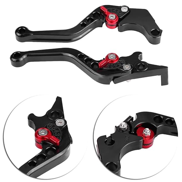 Aramox Aramox Short Brake & Clutch Lever for Honda Grom MSX125 (2013-2018) - Black Motorcycle Handle - View 6 of 7