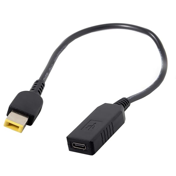 USB 3.1 Type C to 11mm Power Plug PD Emulator for Lenovo ThinkPad X1 Carbon - Fast Charging Cable