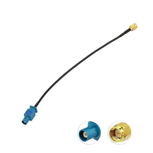 BINGFU Bingfu 30cm Fakra Z Male to SMA Male Antenna Adapter for Car Stereo & GPS - Perfect for FM, AM, Sirius XM, 4G LTE & Bluetooth - View 10 of 11