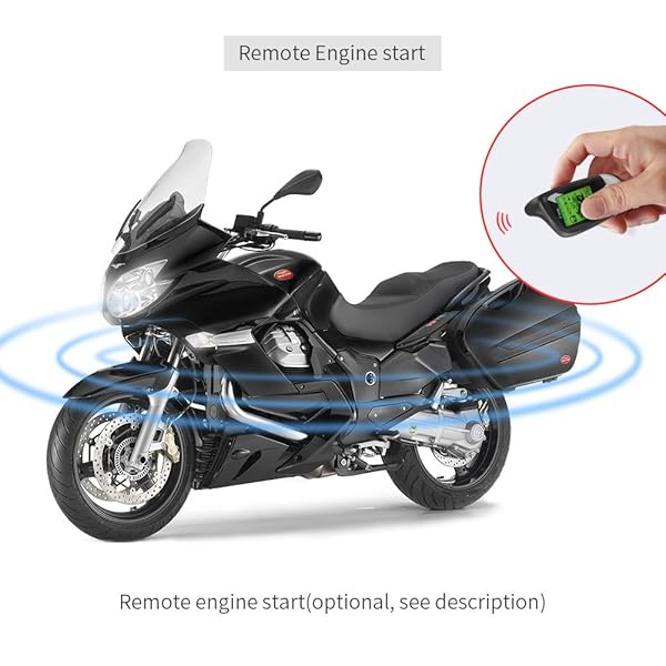 EASYGUARD EASYGUARD EM211 Motorcycle Alarm System with Remote Start Shock Sensor Tilt Motion Sensor DC12V LCD Display - View 7 of 9