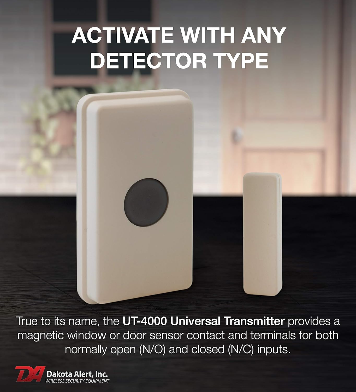 Dakota Alert Dakota Alert UT-4000 Universal Transmitter Wireless Home Security Doorbell Long Range Compatible with 4000 Series Receiver - View 5 of 6