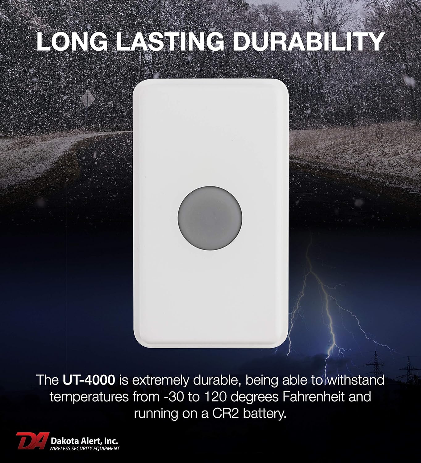 Dakota Alert Dakota Alert UT-4000 Universal Transmitter Wireless Home Security Doorbell Long Range Compatible with 4000 Series Receiver - View 6 of 6