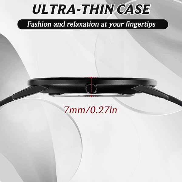 FIZILI Men's Unisex Minimalist Waterproof Military Watch with Classic Leather Strap & Black Pointer - View 7 of 8