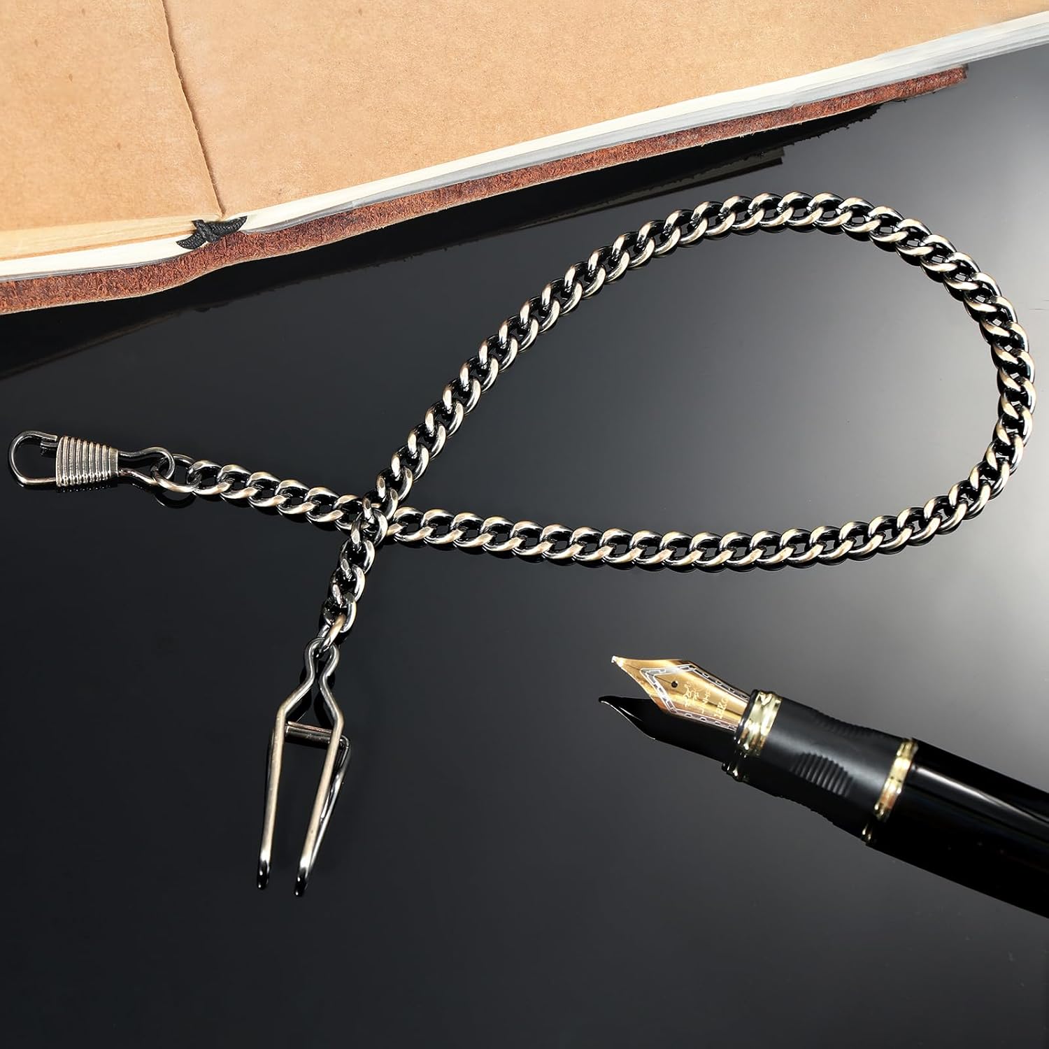 TREEWETO TREEWETO Pocket Watch Vest Chain 14.7 Inch Bronze Durable Stylish Accessory for Men - View 7 of 7