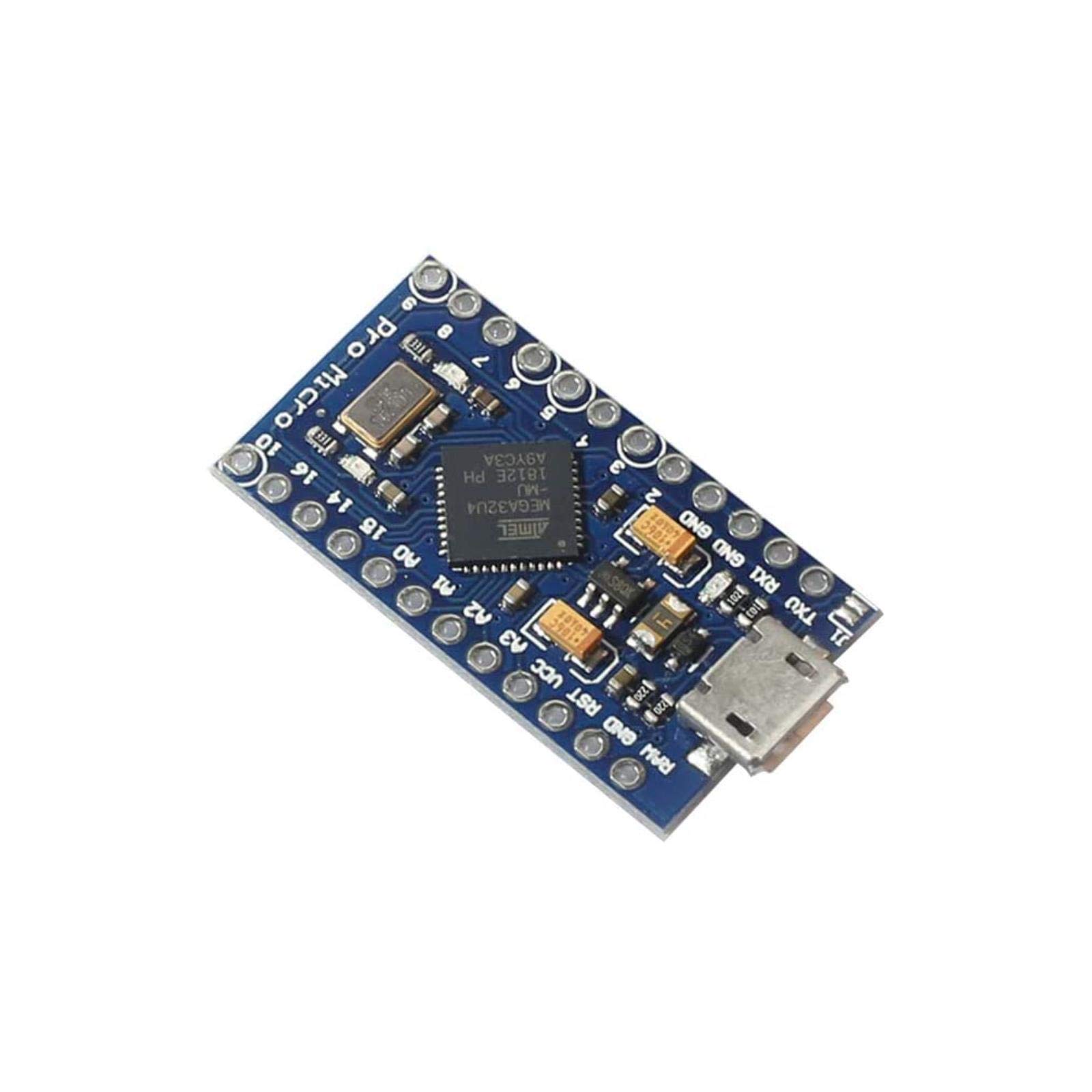 Generic Pro Micro ATmega32U4 5V 16MHz Micro-USB Development Module Board Compatible with Arduino Leonardo and ATmega328 Pro Mini - View 3 of 4