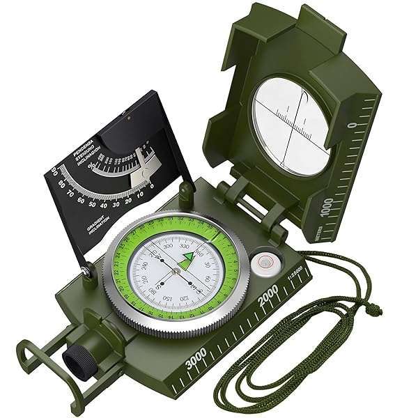 Proster Proster IP65 Waterproof Hiking Compass with Sighting Clinometer & Carry Bag - Perfect for Camping, Hunting & Geology Activities