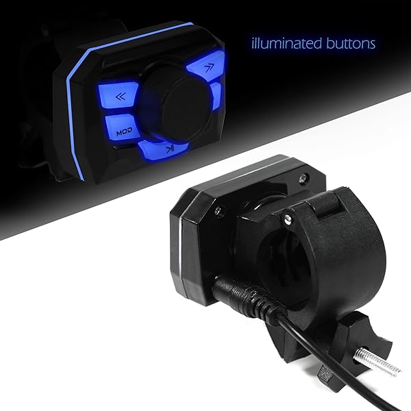 GoHawk GoHawk TS3 Gen.3 Weatherproof Bluetooth Speakers for Motorcycles & ATVs - 2-Speaker Audio System with AUX, USB, Micro SD, FM Radio - View 8 of 10