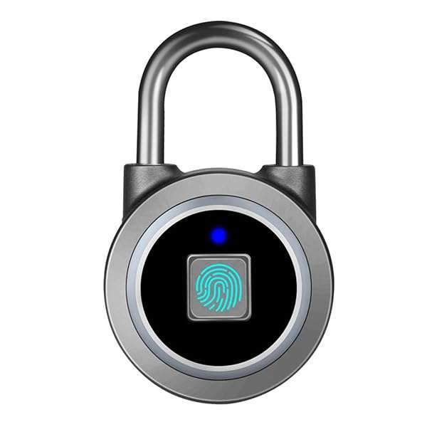 MEGAFEIS MEGAFEIS Smart Fingerprint Padlock: Keyless Bluetooth Lock for Gym, Bike, and Locker - Water Resistant & Mobile App Compatible