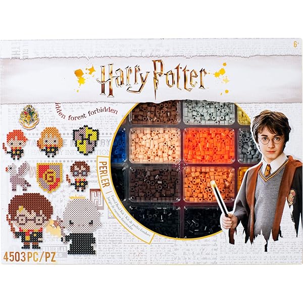 Perler Perler Harry Potter Fuse Bead Kit for Kids and Adults 4503pcs with 19 Patterns Multicolor Fun Craft Activity