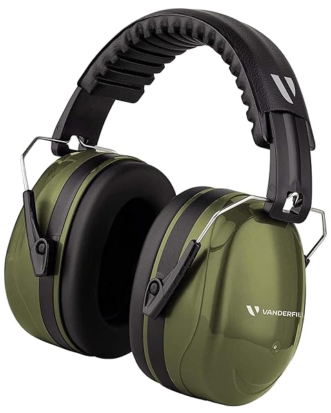 Vanderfields Vanderfields Hearing Protection Ear Muffs 33dB Noise Cancelling Safety Headphones for Shooting Lawn Mowing DIY Construction Woodworking