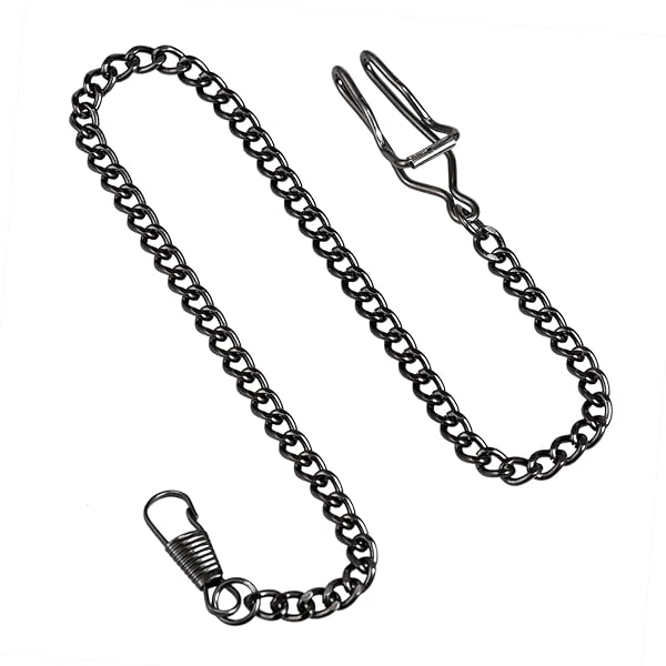 TREEWETO TREEWETO Black Pocket Watch Vest Chain 14.7 Inch Durable Stylish Accessory for Men - View 2 of 8