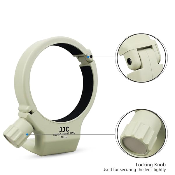 KIWIFOTOS Durable Lens Tripod Mount Ring for Canon EF 70-200mm f/4L II USM & IS - White ABS Replacement - View 3 of 8