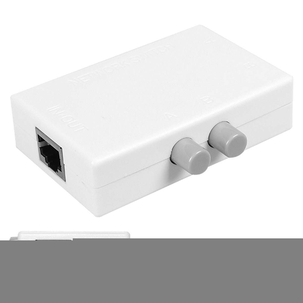 cablecc Cablecc UTP STP 2 in 1 Out 2 Ports RJ45 LAN CAT Network Switch Selector Internal External Networking Splitter Box - View 4 of 6