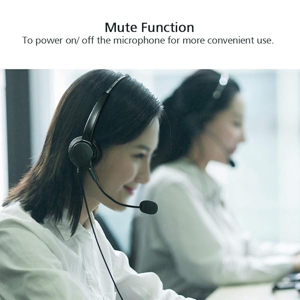 Ciglow USB Call Center Headset with Microphone 330 Degree Rotation and Mute Feature for Clear Communication - View 2 of 9