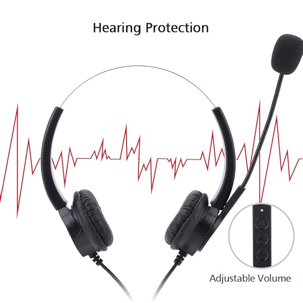 Ciglow USB Call Center Headset with Microphone 330 Degree Rotation and Mute Feature for Clear Communication - View 4 of 9