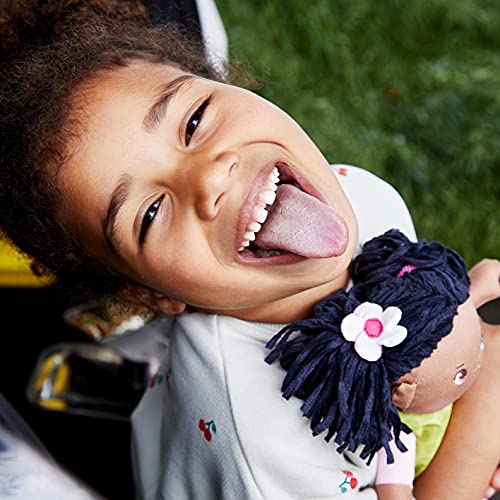 HABA HABA Cari 12 Inch Black Baby Doll with Pigtails Embroidered Face Removable Dress Machine Washable for Ages 18 Months and Up - View 3 of 9