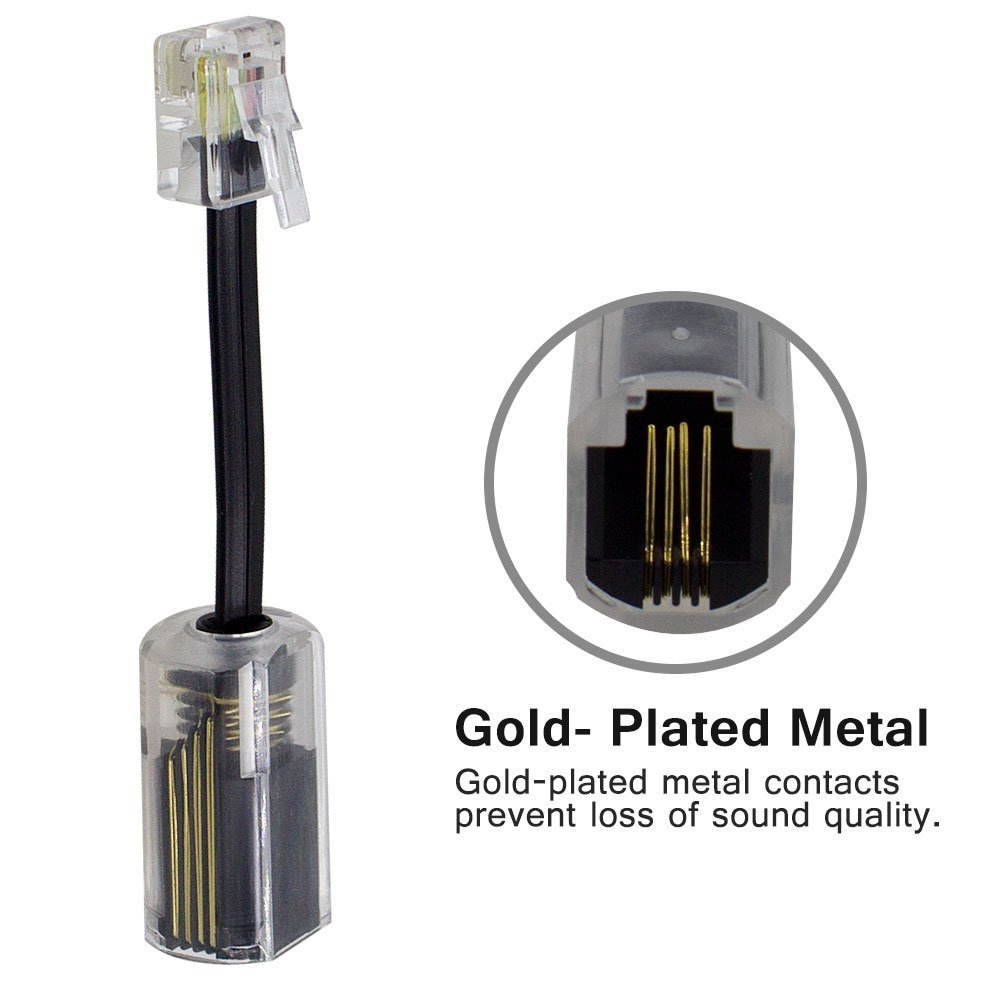 AIMIJIA 13 Ft Telephone Cord Detangler - AIMIJIA Black Coiled Handset Accessory for Landline Phones - View 4 of 5