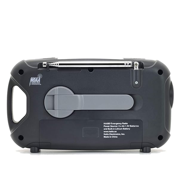 Kaito KA580 Emergency Radio: Solar, Dynamo, AM/FM & NOAA Alerts, MP3 Player & Phone Charger - Ultimate Survival Gear - View 4 of 6