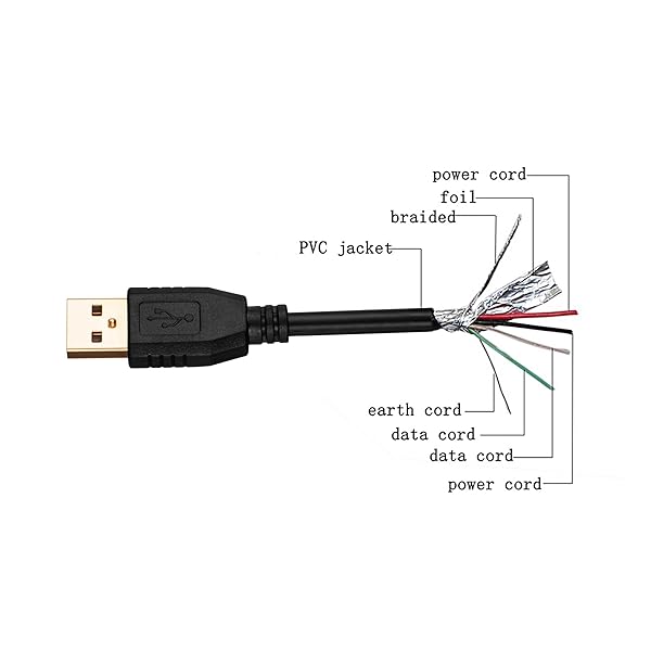 Tan QY USB A to A Male Cable 50Ft Tan QY Double End USB Cord with Gold-Plated Connector for Hard Drive Enclosures and Laptop Cooler - View 6 of 7