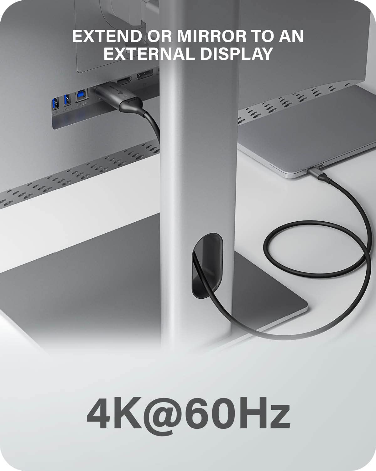 ALOGIC ALOGIC USB C to HDMI Cable 6ft Adapter Supports 4K 60Hz Compatible with MacBook Pro iPad Pro Surface Book Samsung S10 and More - View 3 of 7