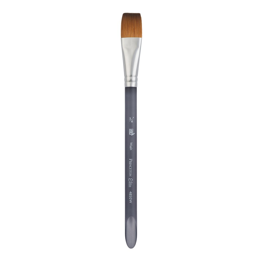 Princeton Aqua Elite Paintbrush 3/4 Inch Matte Black for Smooth Painting and Precision Detailing