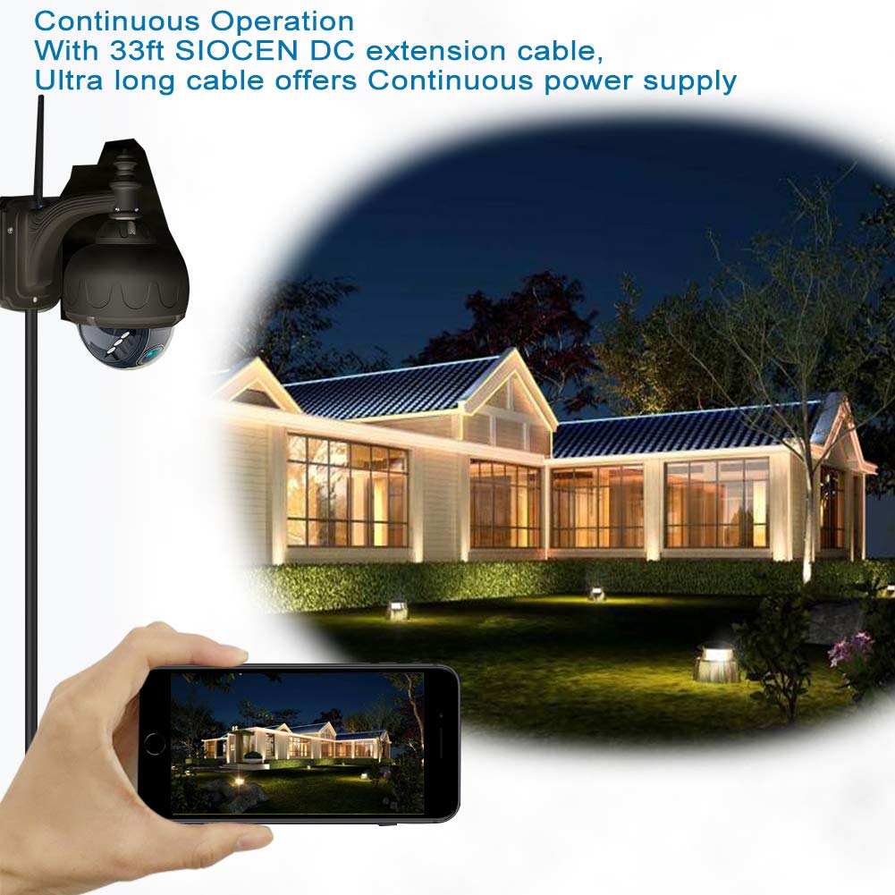 SIOCEN SIOCEN 33FT DC Power Extension Cable 2.1mm x 5.5mm for CCTV Security Camera LED Strip and Car Power Supply Adapter - View 5 of 7