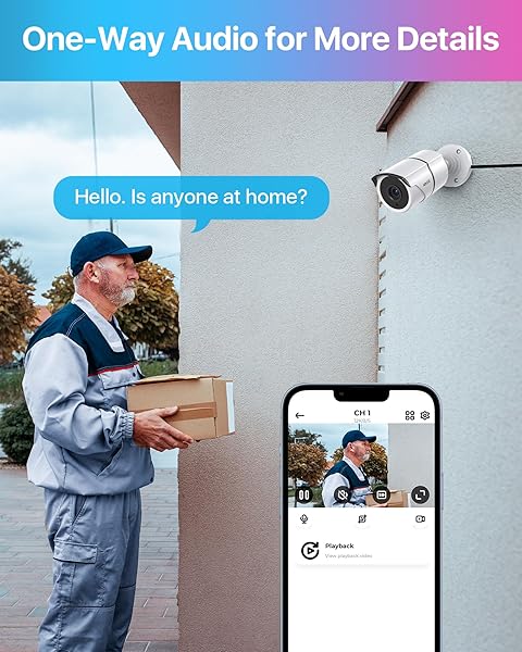 ZOSI ZOSI 2MP 1080P HD-TVI CCTV Camera with Audio & Night Vision - Weatherproof Indoor/Outdoor Security Solution - View 5 of 9