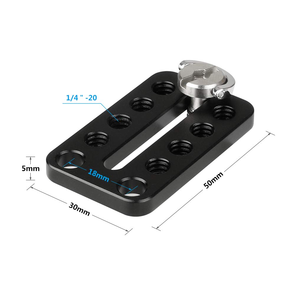 CAMVATE CAMVATE Universal Top Cheese Plate for Camera Monitor Cage Rig 2061 Best Accessory for Filmmaking and Photography - View 8 of 8