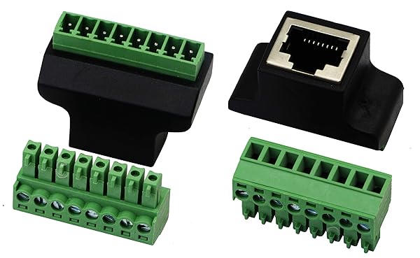 zdyCGTime ZdyCGTime RJ45 Female Plug to 8P 8C Female Bolt Screw Type Ethernet Network Cable Coupler for AV CCTV UTP DVR Cat5 Cat6 Cat7 2 Pack - View 3 of 7