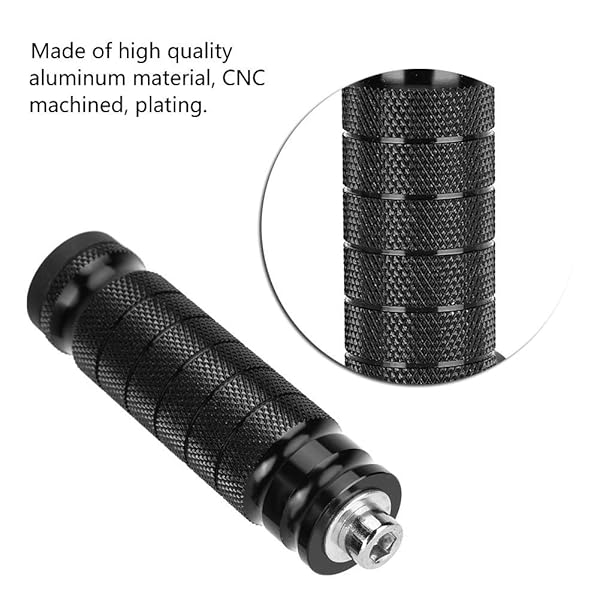 Aramox Universal M8 Motorcycle Footrests - 2pcs Non-Slip Rear Pegs for Enhanced Comfort & Safety - View 7 of 10