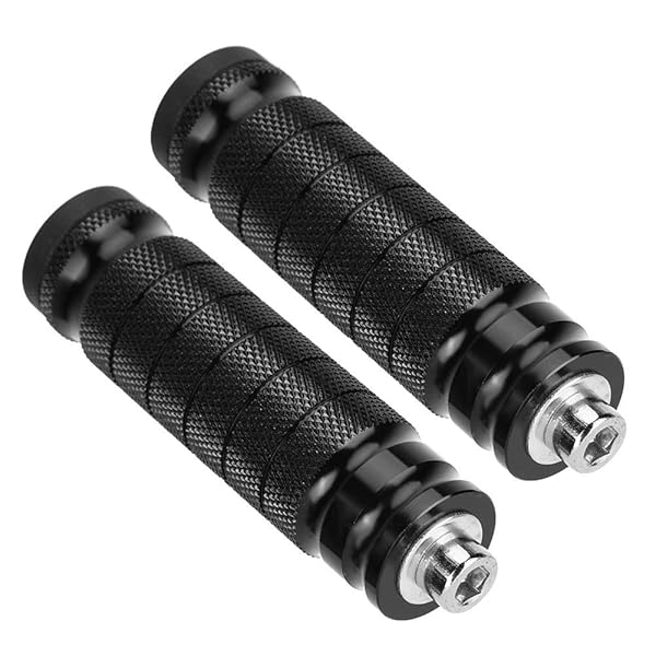 Aramox Universal M8 Motorcycle Footrests - 2pcs Non-Slip Rear Pegs for Enhanced Comfort & Safety - View 10 of 10