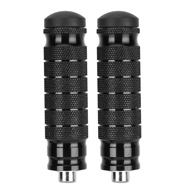 Aramox Universal M8 Motorcycle Footrests - 2pcs Non-Slip Rear Pegs for Enhanced Comfort & Safety - View 2 of 10