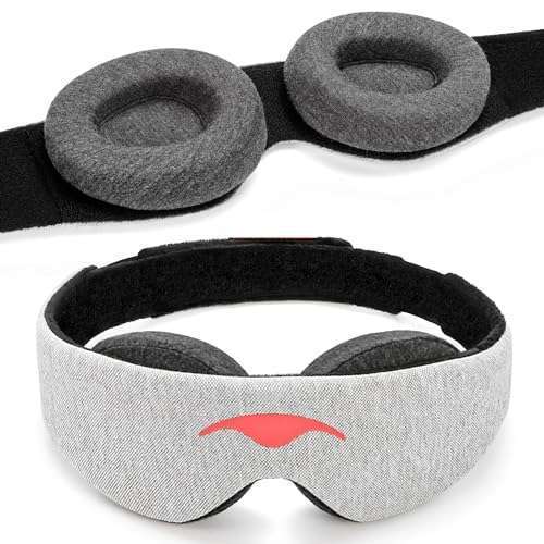 Manta Sleep Ultimate Manta Sleep Mask: 100% Light Blocking, Adjustable & Comfortable for Deep Sleep, Travel & Shift Work