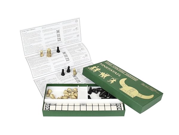 Masters Traditional Games Hnefatafl Board Game Viking Chess Set Masters Edition with Cloth Board and Detailed Resin Pieces Two Player Strategy Game - View 3 of 7