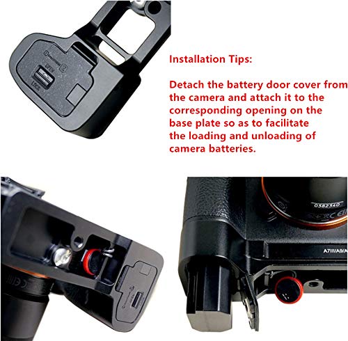 HITHUT Buy HITHUT Metal Hand Grip QR Plate for Sony A7III, A7RIII, A9 - Arca Swiss Compatible - View 3 of 8