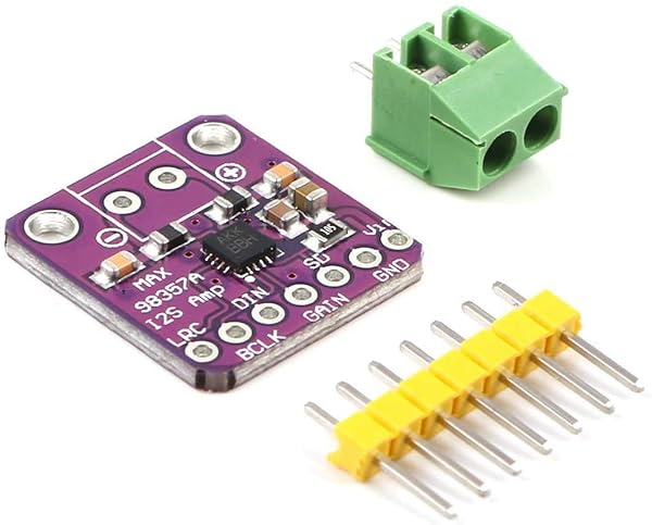 MakerHawk MakerHawk MAX98357 I2S Audio Amplifier: Filterless Class D for ESP32 & Raspberry Pi