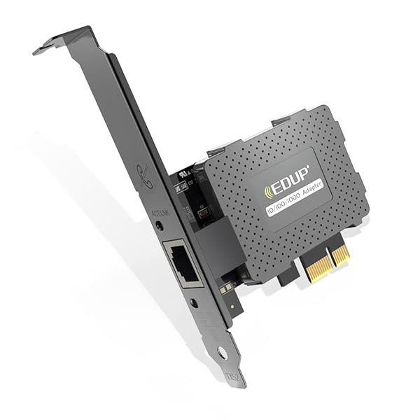 EDUP Gigabit Ethernet PCI-E Network Card: 10/100/1000Mbps RJ45 LAN Adapter for Desktop PCs