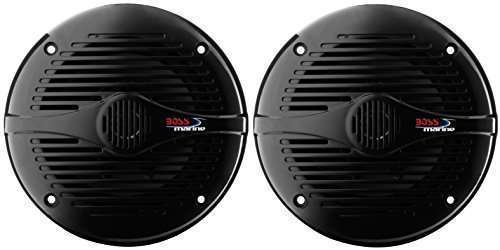 BOSS Audio Systems "Upgrade Your Sound: BOSS MR60B 6.5" Marine Speakers - 200W Weatherproof, Full Range, 2-Way, Sold in Pairs"