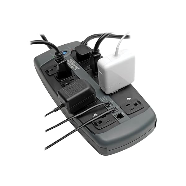 TRIPP LITE Tripp Lite TLP1008TEL: 10-Outlet Surge Protector with Telephone Protection - No Coaxial - View 4 of 5