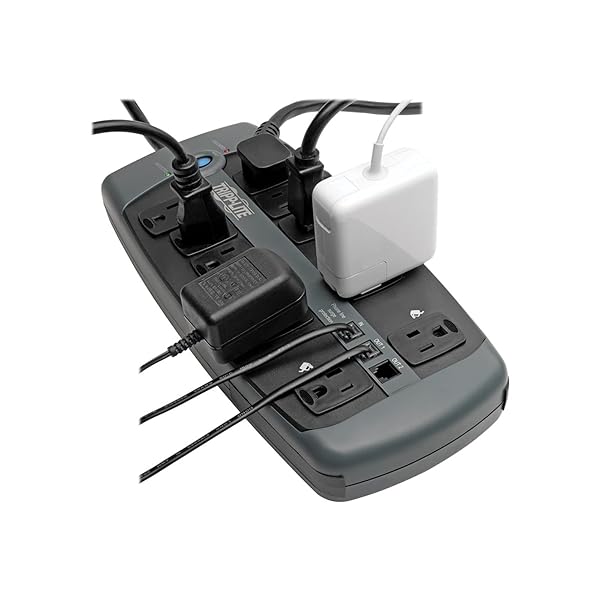 TRIPP LITE Tripp Lite TLP1008TEL: 10-Outlet Surge Protector with Telephone Protection - No Coaxial - View 5 of 5