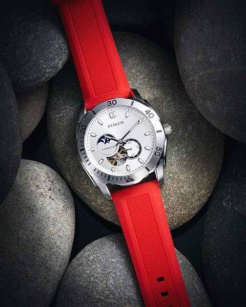 BINLUN BINLUN Silicone Rubber Watch Band Replacement Strap for Men and Women in Multiple Colors and Sizes - View 4 of 7