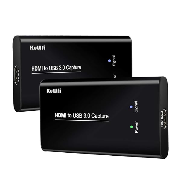 KuWFi KuWFi HDMI to USB 3.0 Capture Cards for 1080P Game Streaming on PC, PS4, Xbox & Switch