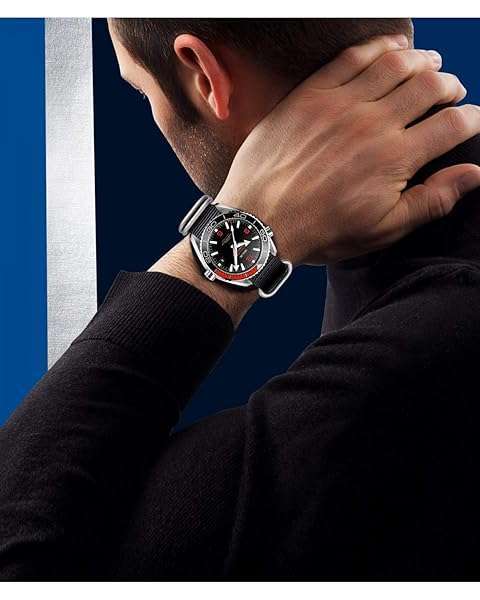 BINLUN BINLUN Nylon Watch Strap Thick Premium Ballistic Multicolor Bands for Men Women 18mm 19mm 20mm 21mm 22mm 23mm 24mm with Military Heavy Duty 5 Rings Stainless Steel Buckle(BLack-Silver,23mm) - View 6 of 10